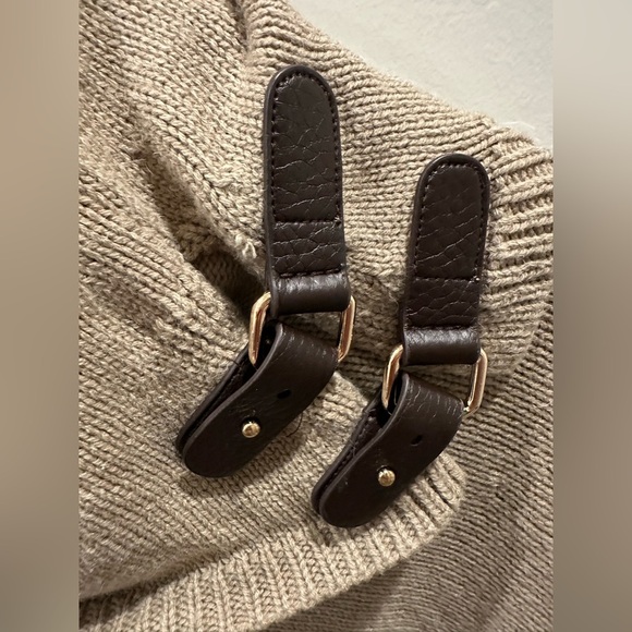 LaSeine Poncho Sweater Ruana Wool Blend Size Small - Picture 3 of 5